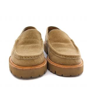 caminando ウィムガゼット別注 トラックソール ローファー スリッポン シューズ スエード 6 23cm ベージュ