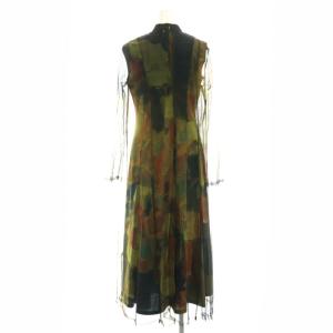 Ameri VINTAGE UND GYPSUM ART DRESS S カーキ