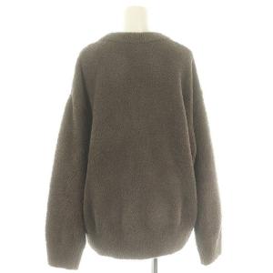 gelato pique 24SS ダイナソージャガードプルオーバー×ロングパンツ セット 長袖 プルオーバー イージー ルームウェア F 茶 ブラウン