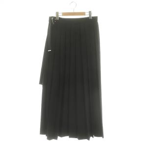 DIESEL未使用 黒 プリーツラップスカート ひざ丈 - メルカリ