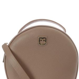 FURLA DOTTY クロスボディ ショルダーバッグ レザー ロゴ ピンク