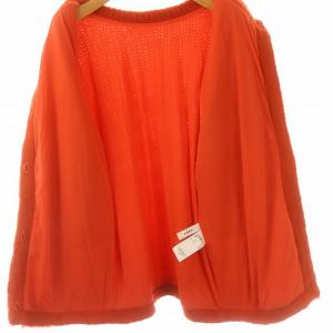Ameri VINTAGE 22AW 2WAY モヘヤシャギーニット MOHAIR SHAGGY KNIT セーター カーディガン ウール混 F オレンジ