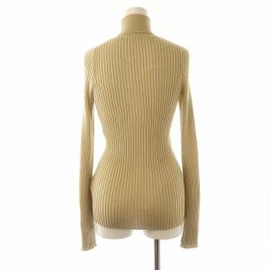 L'Appartement WIDE Rib Knit ニット セーター タートルネック 長袖 リブ ウール ベージュ