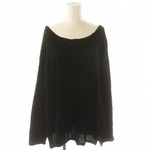 マイッサロングスリーブTシャツ カットソー 長袖 F 黒 ブラック /DF OS