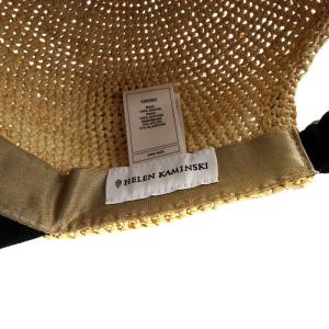 HELEN KAMINSKI vivette ラフィアキャップ 帽子 ベージュ 黒 ブラック