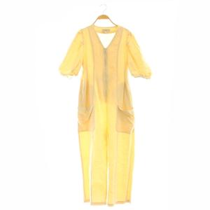 24SS オーガニックコットンを原料に使用したコットンジャガードオールインワン 五分袖 1 アイボリー