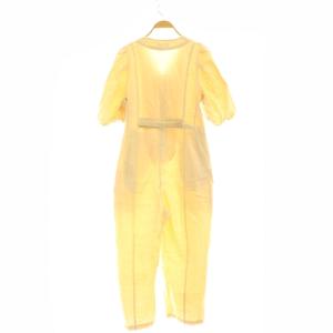 MOUSSY 24SS オーガニックコットンを原料に使用したコットンジャガードオールインワン 五分袖 1 アイボリー