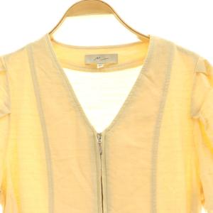 MOUSSY 24SS オーガニックコットンを原料に使用したコットンジャガードオールインワン 五分袖 1 アイボリー