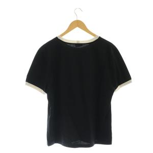 CELINE by Hedi Slimane 23AW ロゴプリント リンガー Tシャツ M ブラック