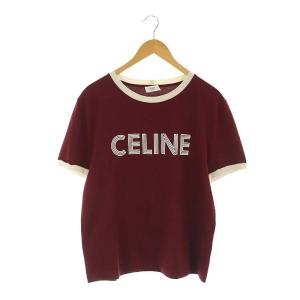 by Hedi Slimane 23SS ラインストーン ルーズTシャツ ロゴ M