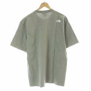 THE NORTH FACE S/S Ozone Dyed Letterd Tシャツ カットソー 半袖 ロゴ L カーキグレー /AT