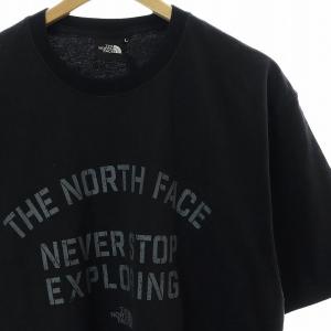 THE NORTH FACE S/S Ozone Dyed Letterd Tシャツ カットソー 半袖 ロゴ L 黒 ブラック /AT