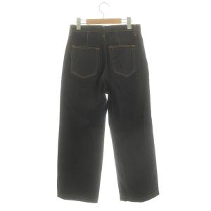 IENA エコデニムソフトバギーパンツ ワイド 38 紺 ネイビー