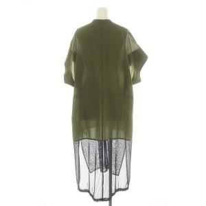 UN3D. 23SS MESH DOCKING SH メッシュドッキングロングシャツ 半袖 カーキ 紺 ネイビー