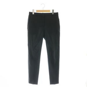 23SS CRISP POLY TREECA GB パンツ テーパード ジッパーフライ 2 黒 ブラック