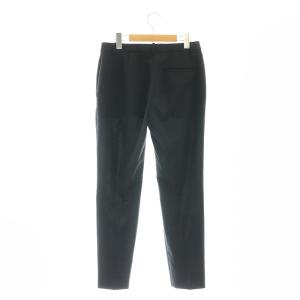 Theory 23SS CRISP POLY TREECA GB パンツ テーパード ジッパーフライ 2 黒 ブラック