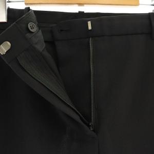 Theory 23SS CRISP POLY TREECA GB パンツ テーパード ジッパーフライ 2 黒 ブラック