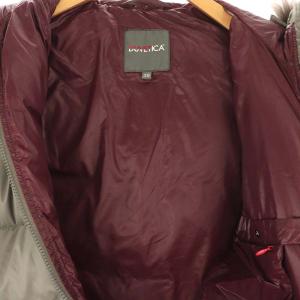 DUVETICA 8A kappa ラクーンファー付き ダウンコート ミドル丈 アウター ジップアップ フード 38 グレージュ