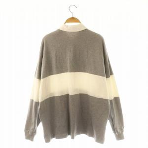 CLANE DEEP NECK WIDE RUGBY SHIRT ディープ ネック ワイド ラグビーシャツ 1 S