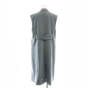 Grace Class 23AW テーラードロングジレコート ダブル 36 ブルー 青