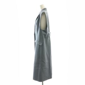 Grace Class 23AW テーラードロングジレコート ダブル 36 ブルー 青