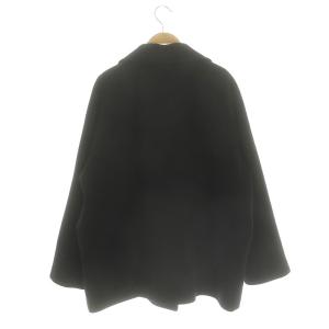 JOURNAL STANDARD relume 23AW 尾州ウールショートPコート ピーコート ダブル 38 黒 ブラック