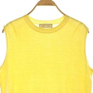 ebure ロンハーマン Ron Herman シルクコットンノースリーブニット カットソー 黄色 イエロー