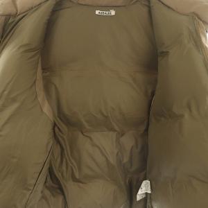 AURALEE LIGHT FINX POLYESTER DOWN VEST 3 ベージュ