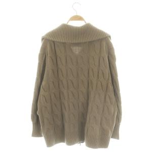 Framework ハミルトン ケーブル ZIP カーディガン ニットジャケット 長袖 モカ /ES OS