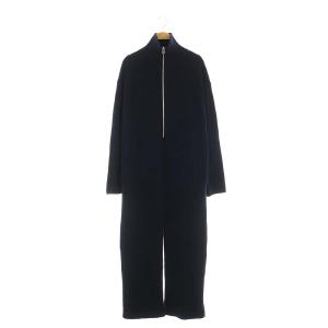 アパルトモン 24SS ハーフジップニットジャンプスーツ オールインワン 長袖 ロングパンツ ウール 36