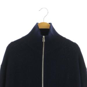 AP STUDIO アパルトモン 24SS ハーフジップニットジャンプスーツ オールインワン 長袖 ロングパンツ ウール 36