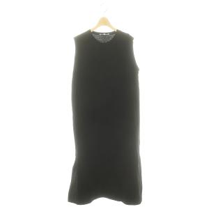 タンクドレス ワンピース ロング ノースリーブ 38 黒 ブラック /HK OS