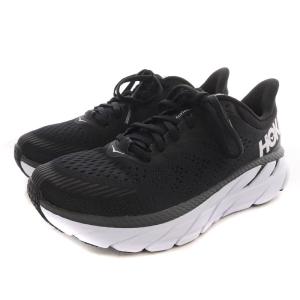 HOKA ONE ONE W CLIFTON7 スニーカー ロゴ 23.5cm 黒 ブラック