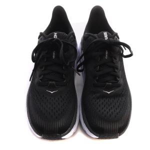 HOKA ONE ONE W CLIFTON7 スニーカー ロゴ 23.5cm 黒 ブラック