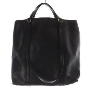 IL BISONTE 2WAYレザーバッグ ハンドバッグ ショルダーバッグ 黒 ブラック