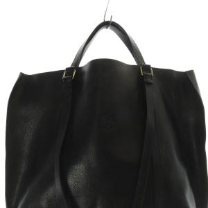 IL BISONTE 2WAYレザーバッグ ハンドバッグ ショルダーバッグ 黒 ブラック