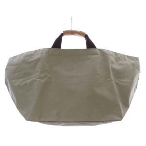 舟型トートバッグ大 ハンドバッグ カーキ 緑 /SR28