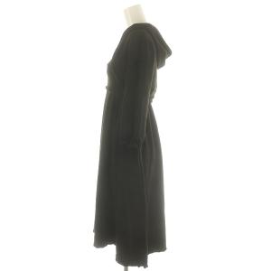 FguRL アンサンブル キャミワンピース ボレロパーカー セットアップ 膝丈 七分袖 XS 黒 ブラック /ES