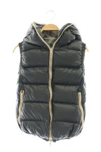 DUVETICA FEBE-ERRE ダウンベスト アウター リバーシブル 迷彩柄 カモフラ 40 M 919-CARBONE ダークグレー