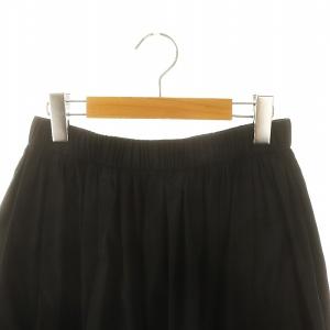 EVERYDAY I LIKE Dramatic Gather スカート ギャザー フレア ロング 黒 ブラック
