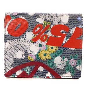 Vivienne Westwood BLIZZARD PRINT SNAKES AND LADDERS 二つ折りミニ財布 オーブ グレー