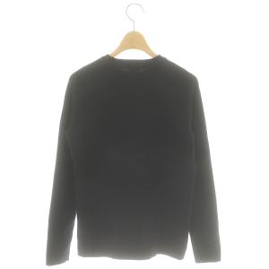 DRESSTERIOR ストレッチフルニードルニット セーター 長袖 36 紺 ネイビー