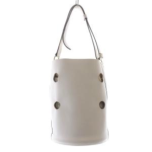JOY バケツバッグ ショルダーバッグ レザー 白 ホワイト /SR15