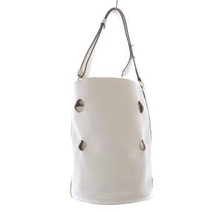 J&M DAVIDSON JOY バケツバッグ ショルダーバッグ レザー 白 ホワイト /SR15