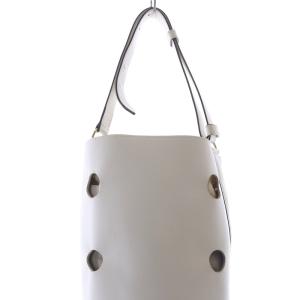 J&M DAVIDSON JOY バケツバッグ ショルダーバッグ レザー 白 ホワイト /SR15