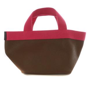 Hervé Chapelier リュクス舟型トートS ブラウン ピンク 701GP