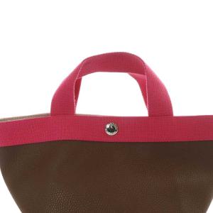 Hervé Chapelier リュクス舟型トートS ブラウン ピンク 701GP