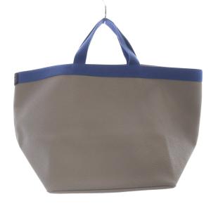 Hervé Chapelier リュクス舟型 トートL バッグ べージュ ブルー 725GP