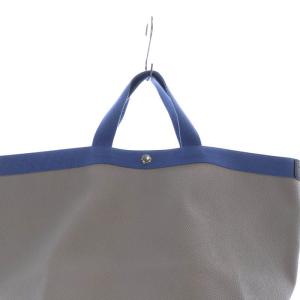 Hervé Chapelier リュクス舟型 トートL バッグ べージュ ブルー 725GP