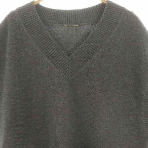 L'Appartement 24SS COTTON WOOL KNIT VEST ニット ベスト Vネック プルオーバー グレー